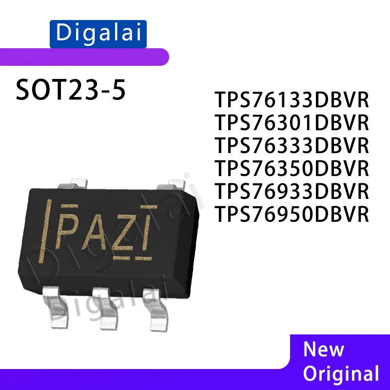 

LDO 10pcs TPS76301DBVR TPS76933 TPS76950 TPS76133 TPS76333 TPS76350DBVR SOT23-5 Linear Regulator Chips