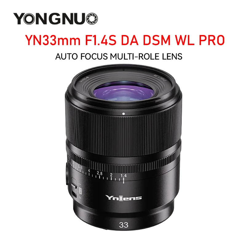 

YONGNUO 33mm F1.4 for Sony E Mount YN33mm F1.4S DA DSM WL PRO Auto Focus Portrait Large Aperture APS-C Lens