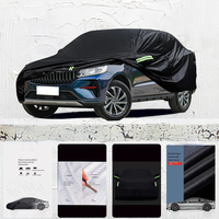 For Geely yuanjing x6 fit Outdoor Protection Full Car Covers Snow Cover Sunshade Waterproof Dustproof Exterior Car cover Black