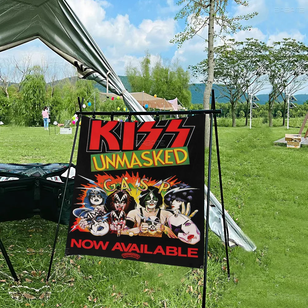 Vintage Heavy Metal Kiss Band Large Size Shop Art Promotion Advertising Booth Flag Hanging Banners