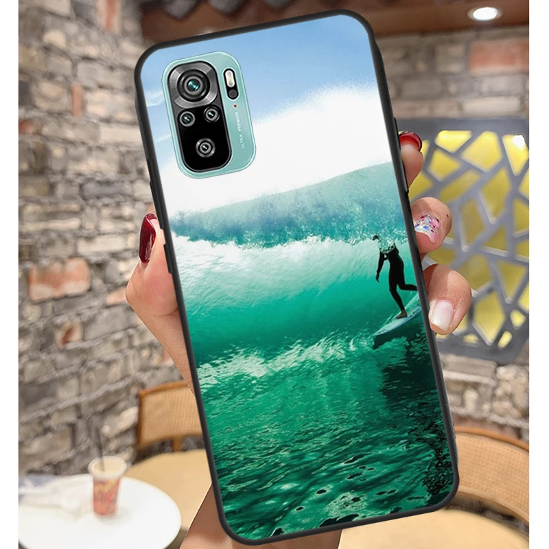 Surfer Surf Hang Loose Shaka Case For Xiaomi Redmi Note 12 Pro 8 9 10 11 Pro 9S 10S 11S 12S Redmi 12C 10C 9C 10A Cover