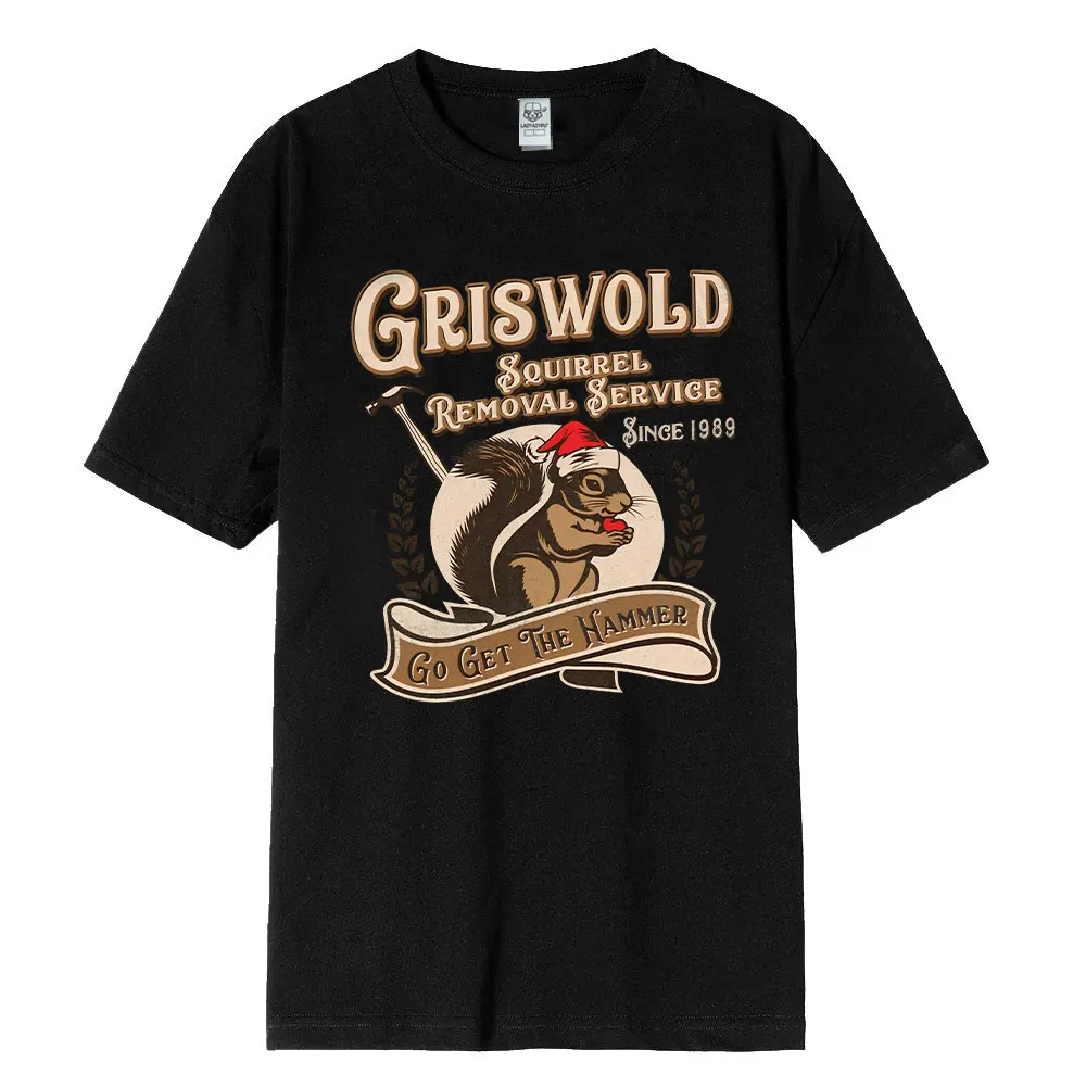 Griswold Squirrel Removal Service Unisex Men T-Shirt Funny Christmas Vacation Tee Holiday Movie Shirt Clark Griswold Gift