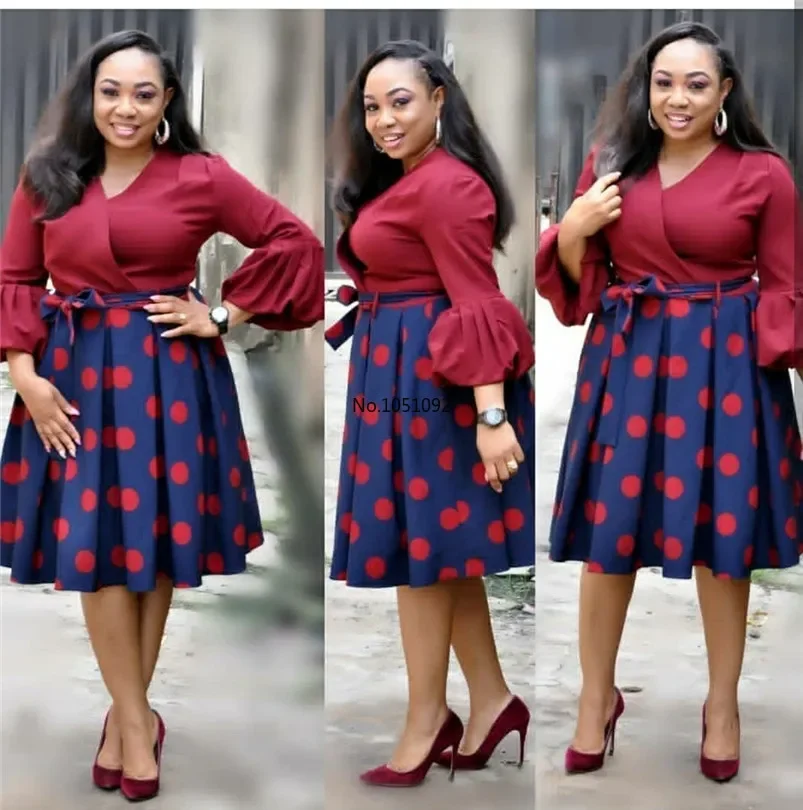 

Индивидуальное 2024, новое летнее элегантное модное стильное африканское женское платье с принтом, большие размеры, полиэстеровое платье L-3XL