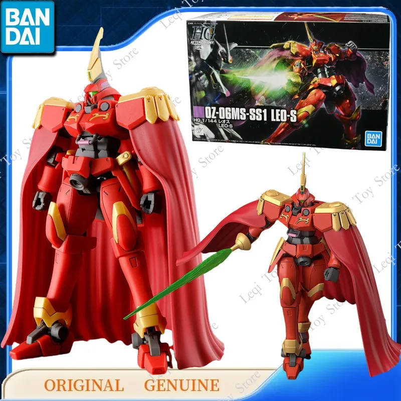 

Bandai Original Genuine GUNDAM HG 1/144 OZ-06MS-SSI LEO-S Action Anime Figures Toys Kids Gift Assembly Model Ornaments