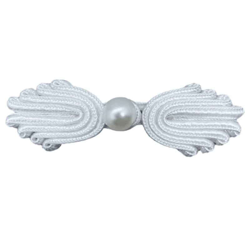 Chinese Closure Button Scarf Cardigan and Costumes Outfit Sewing, White