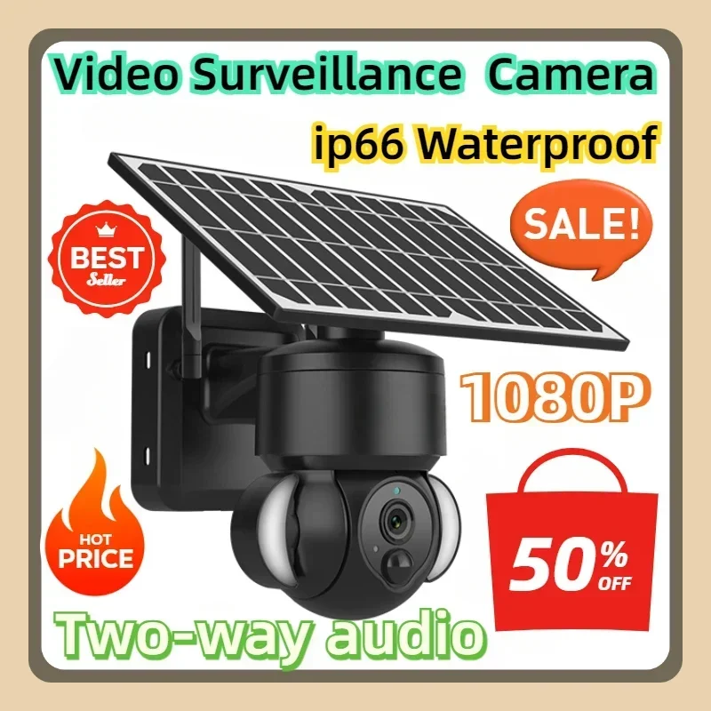 

Can Be Installed Separately Video Surveillance Camera with Solar Panel PIR Motion Detection