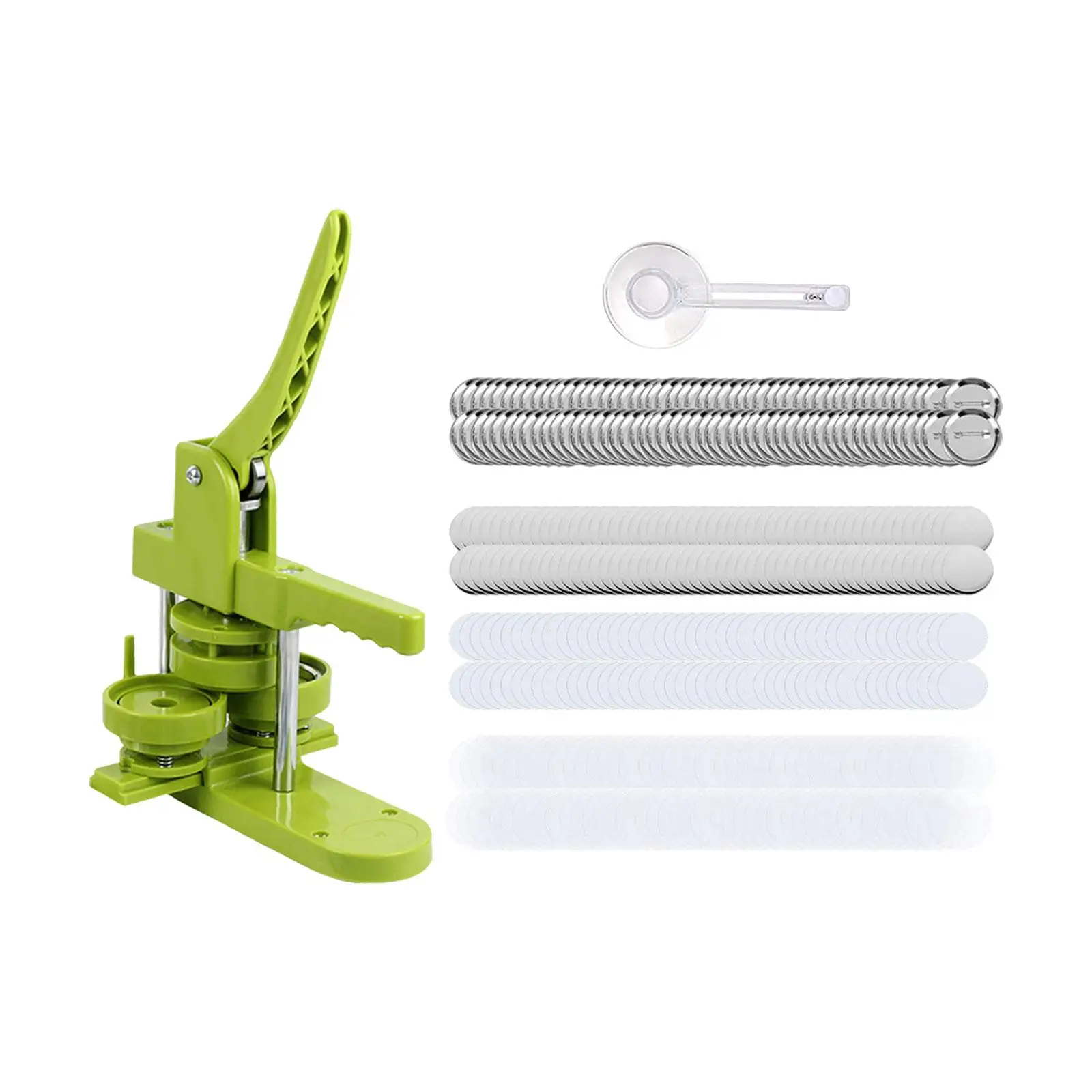 Button Maker Machine DIY Plastic Badge Punch Press Pin Back Button Making Supplies for School Event Art Craft