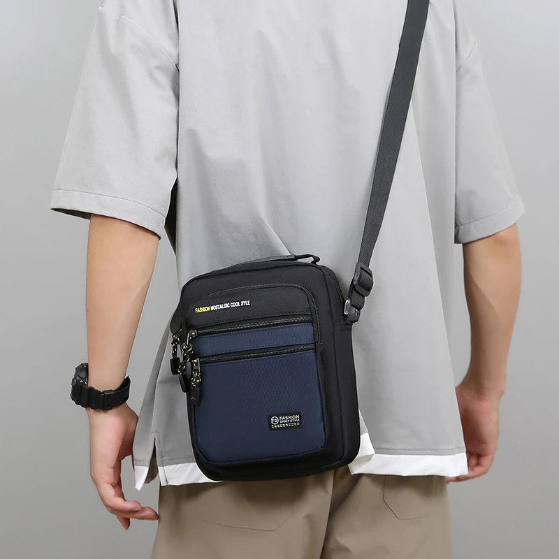 Neue Modische Oxford Herren Umhängetasche Einzelne Schultertasche Große Kapazität Aufbewahrungstasche Modische Mehrtaschen-Business-Umhängetaschen – Detail 8