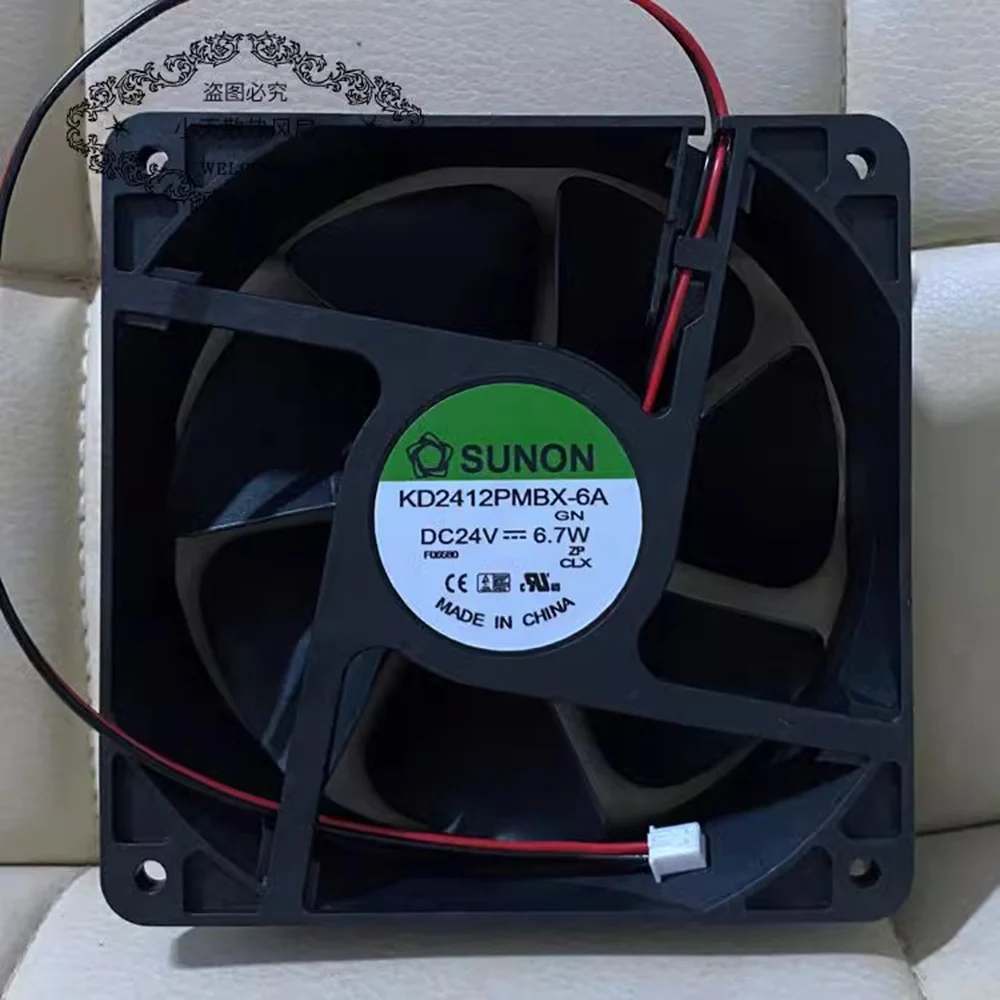 

new KD2412PMBX-6A 24V 6.7W 120mm 12038 12cm 120*120*38mm converter cooling fan for SUNON