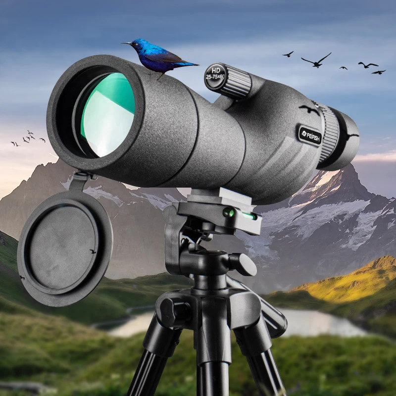 

Bird-Watching Binoculars Spotting Scope Telescope 10-30X50 IPX4 Waterproof Beginner-Friendly For Observe Wildlife Hiking Bivouac