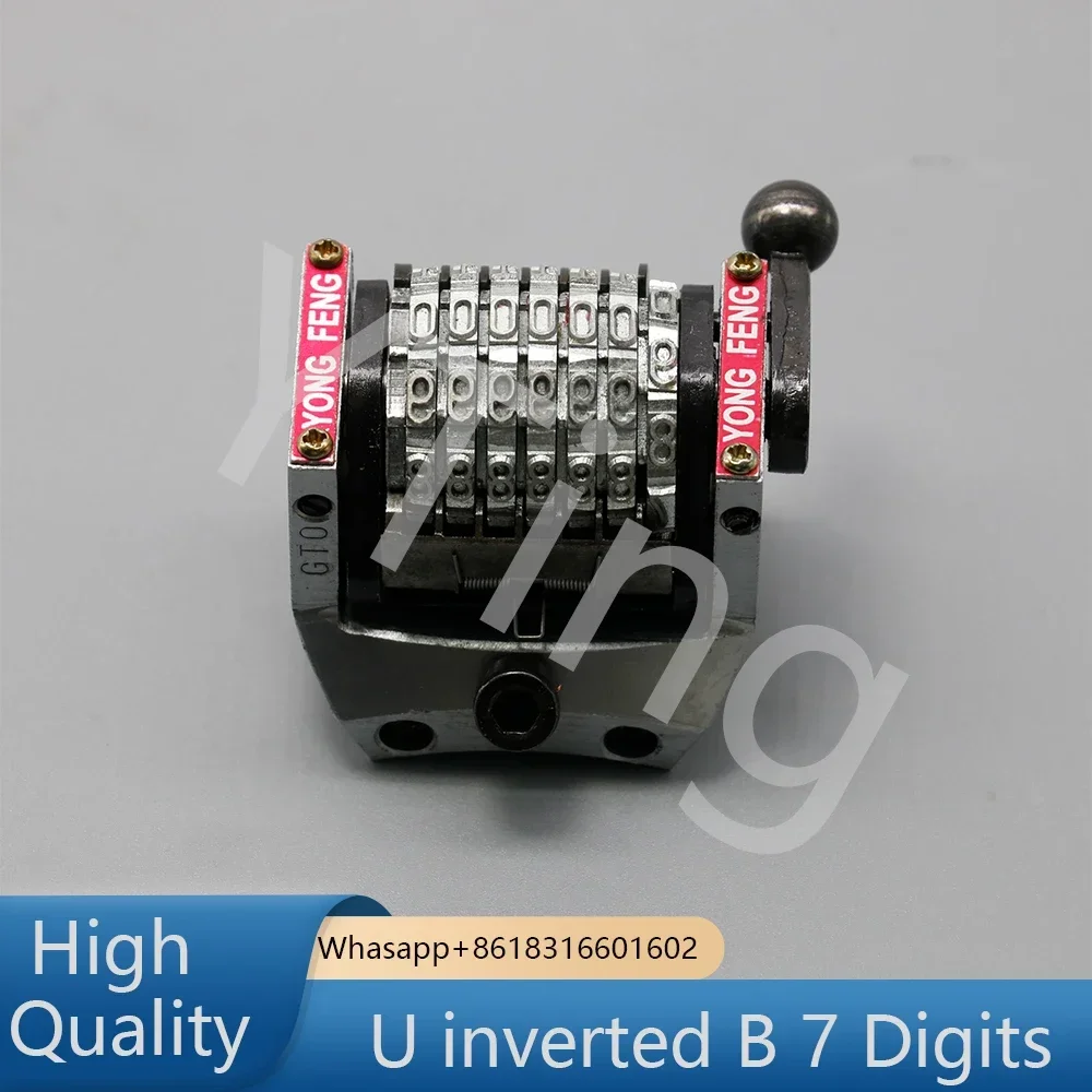 Vertical U Inverted B 7 Digits Numbering Machine For Offset GTO Printing Machine