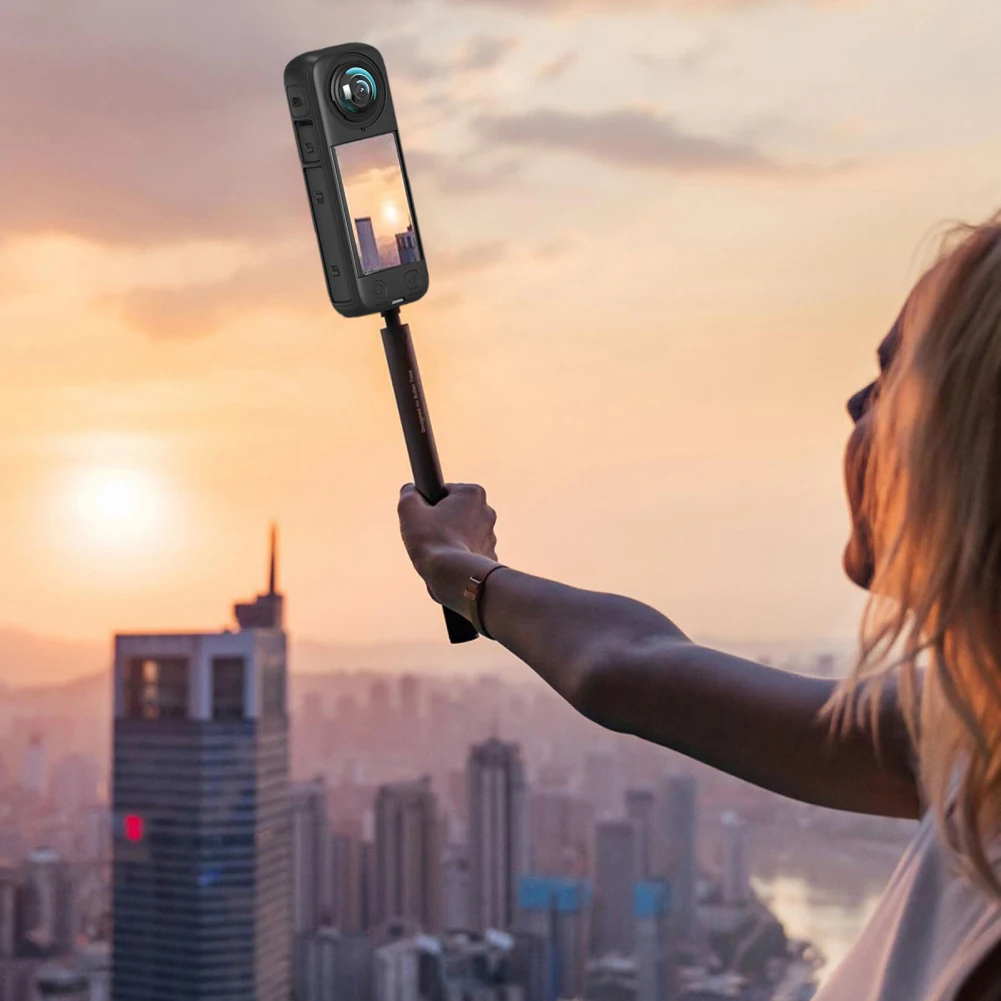 جراب واقي سيليكون مضاد للتصادم ، غطاء مقاوم للخدش للجلد مع غطاء عدسة ، كاميرا حركة