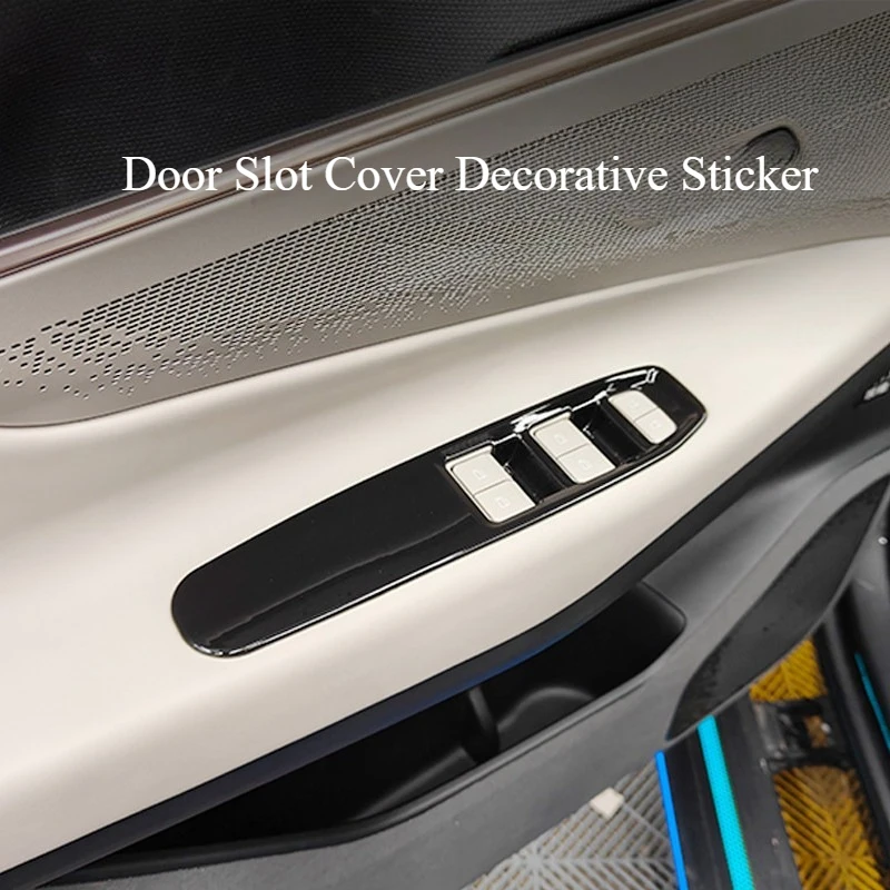 

For Lynk & Co 08 Window Switch Panel Cover, Door Bowl Handle Inner Pull Trim Sticker, Interior Accessories