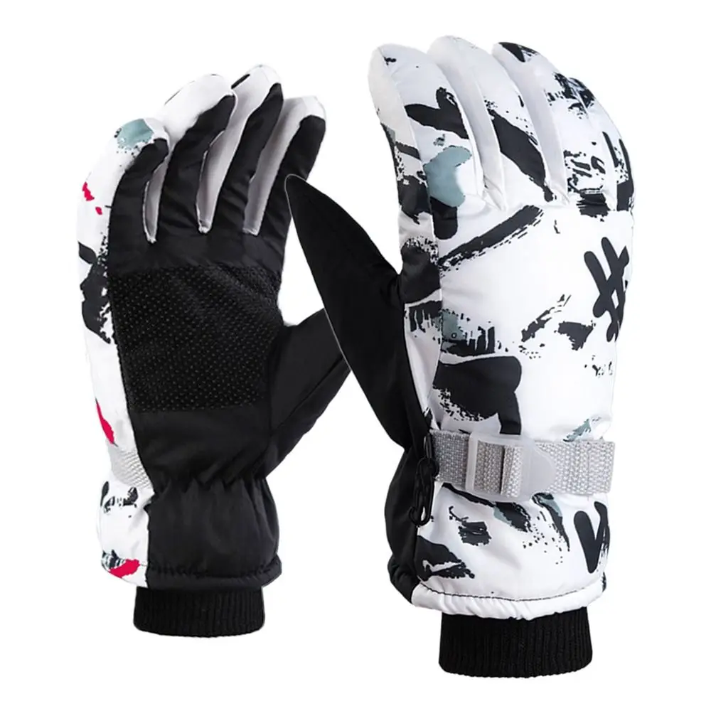 

New Fashion Thicken Warm Windproof Waterproof Winter Must Outdoor Riding Snow Snowboard Long-sleeved Mitten Children Ski Gloves