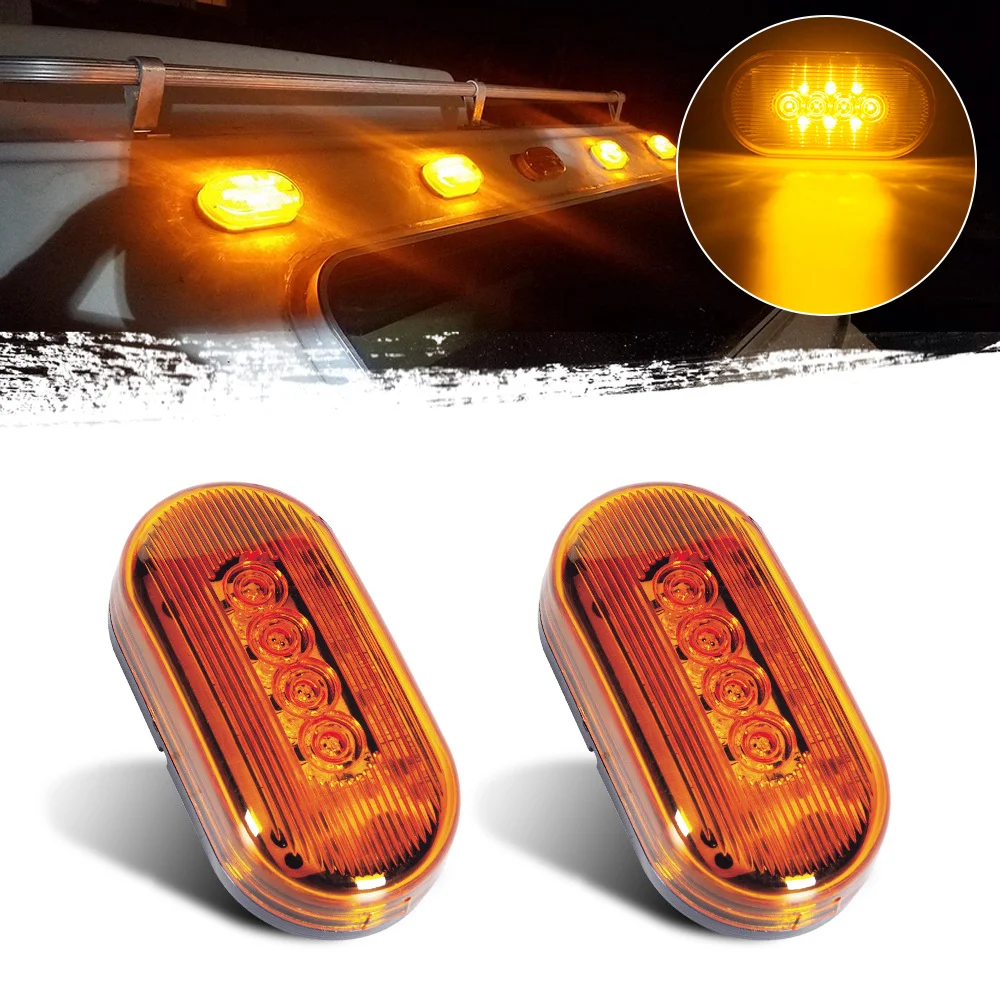 Truck side light LED piranha truck width indicator light warning light turn signal light 12V