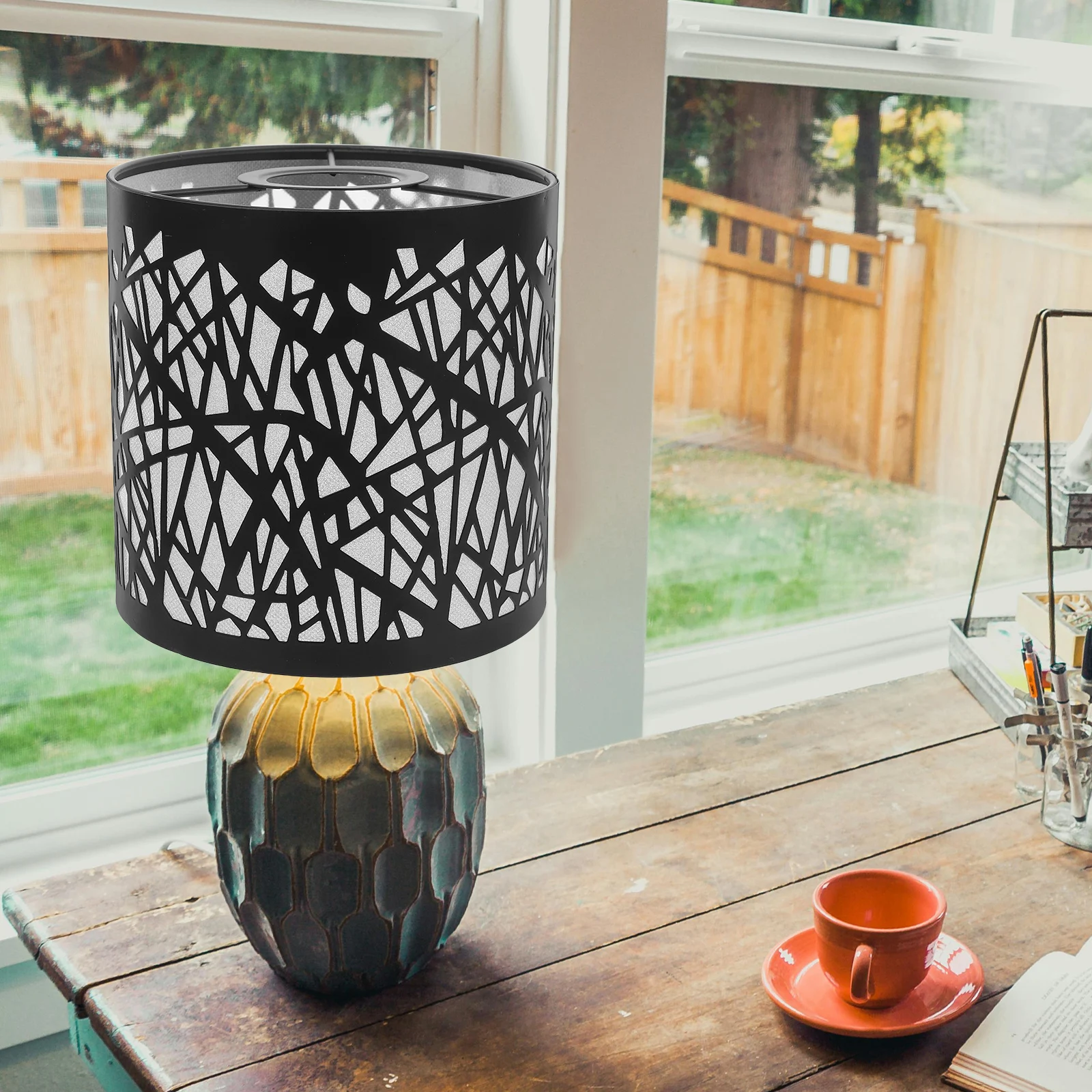 

Bird Nest Lampshade Iron Wire Cage For Table Lamps Bedside Decor Replacement Metal Lamp Shade Vintage Home Lighting