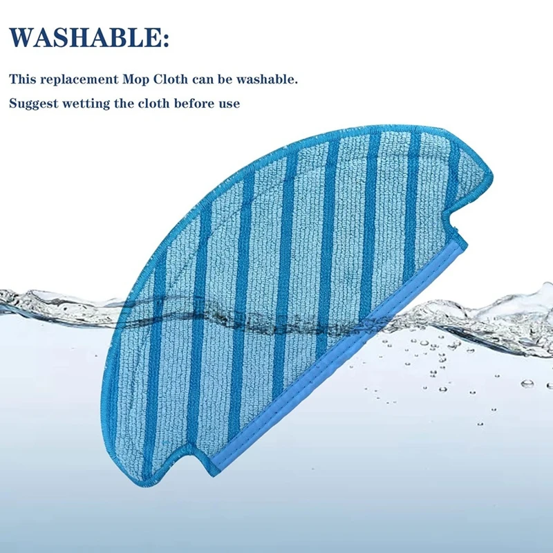 Washable Cloth Mop For Ecovacs Deebot Ozmo T8 AIVI T8 Max T8 T8+ Series/T9/N8 N8 Pro Plus/N8 Pro/Yeedi Vac Robot Vacuum