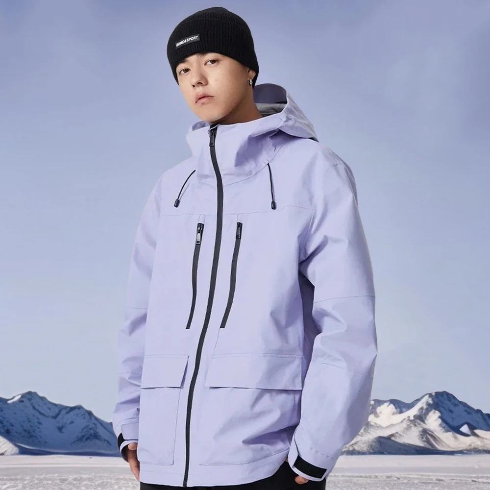 

Outdoor Winter Skiing Jacket 2025 Man Snowfield Sport Tops Couple Ski Cold Coat Pro Warm Waterproof Woman Snow Tracksuit Clothes