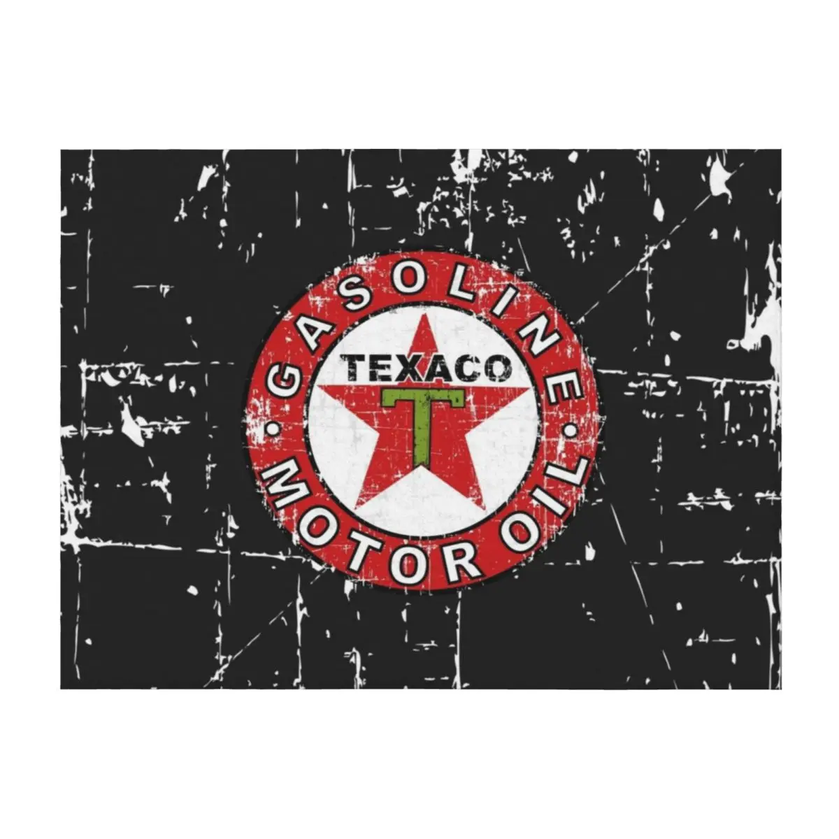 Texaco Tea Vintage Scratch Throw Blanket for sofa funny gift Sofa Throw Multi-Purpose Blankets