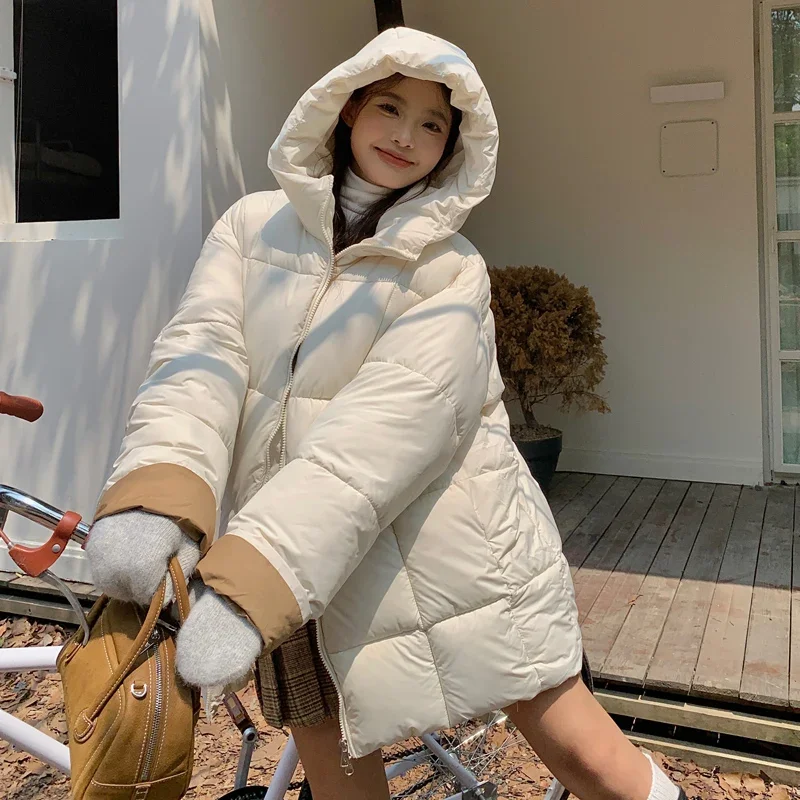 

Women's Down Jackets Winter Coat Baggy Thickening Warm Bubble Long Oversized Female Puffer Cotton Padded Jacket Outwear