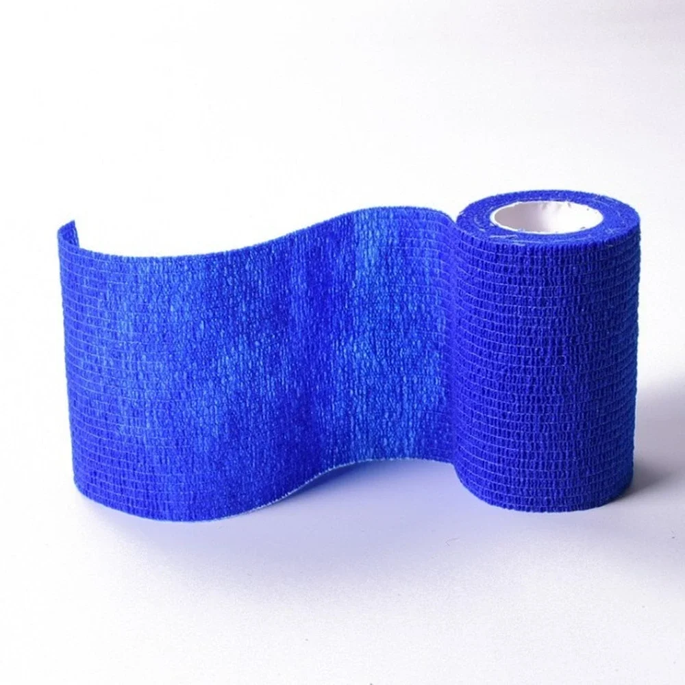 1 Roll 4.5M Blauw Waterdicht Bandage Ehbo-kit Beveiliging Zelfklevende Elastische Bandage Emergency Survival Kit