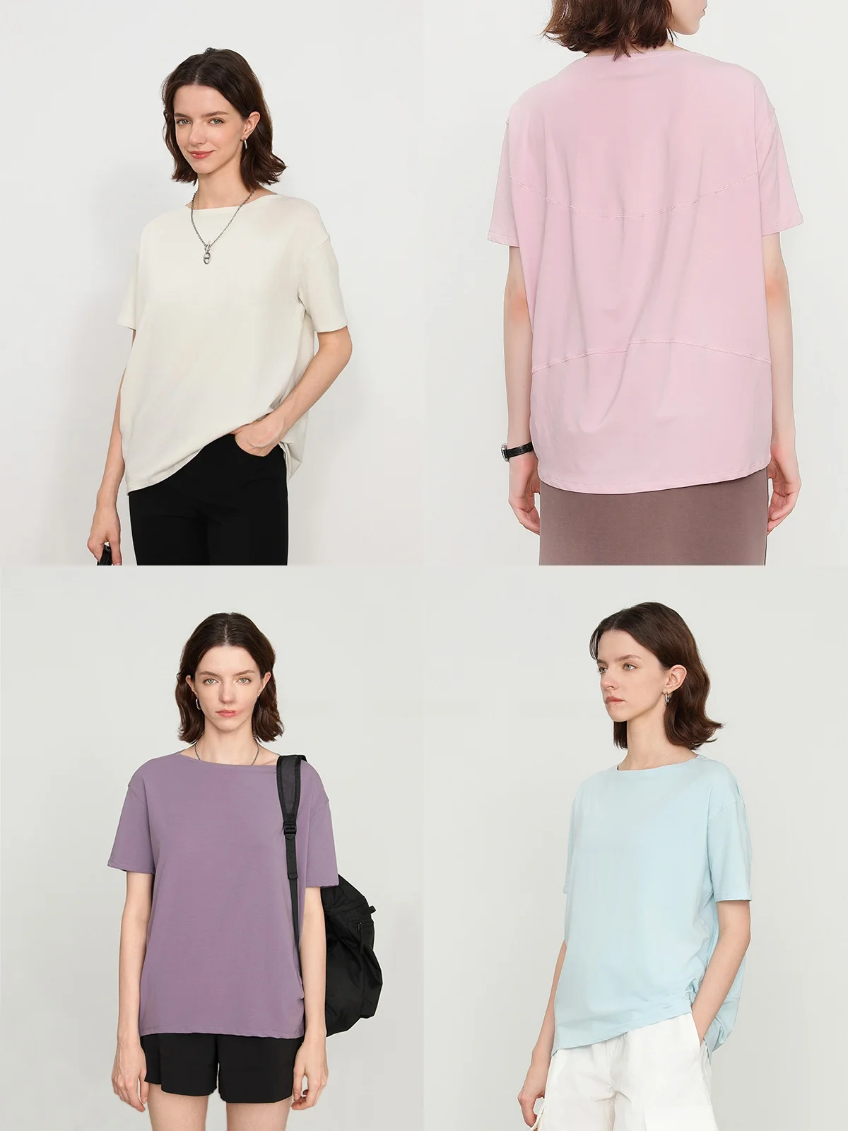 

Loose Women's ort Sve One oulder T-irt Cotton Polyester Blend Comfortable Summer Top Casual Faion by Guusraan