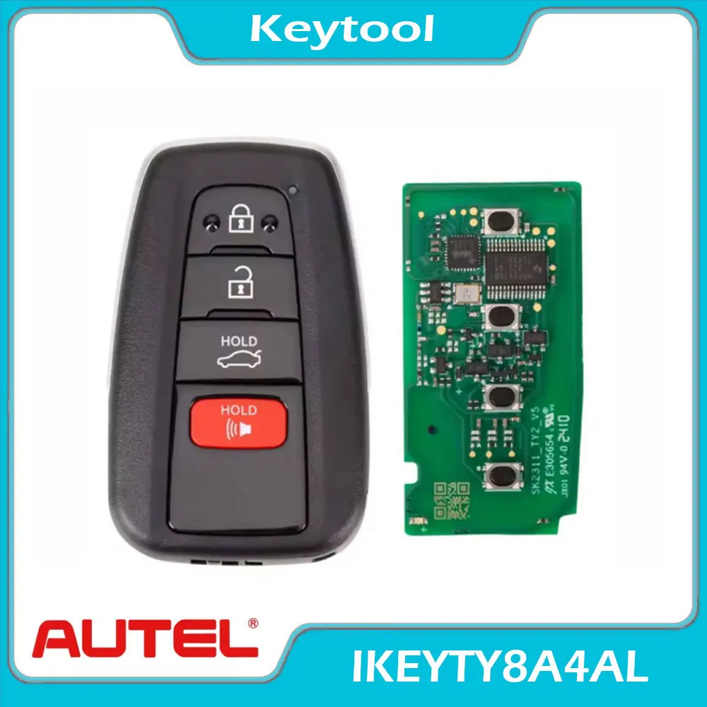 Autel IKEYTY8A4AL Universal Smart Key for Toyota Style TY8A4AL AUTEL Smart KEY 3+1 Buttons for KM100 KM100E IM508 IM608 PRO
