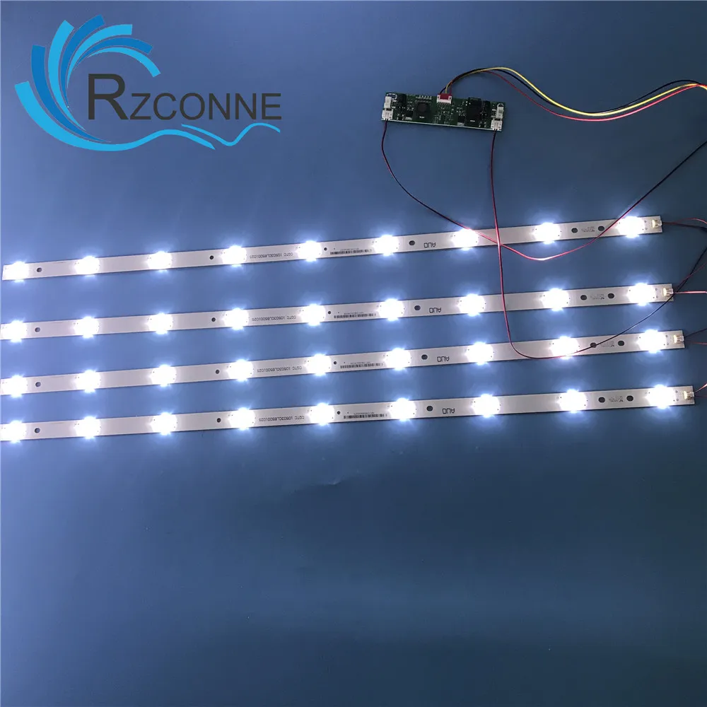 4PCS 630mm LED Backlight STRIP 8 Lamp LENS with inverter for 32 inch  TV Monitor Panel and billboard 12 inpute update CCFL