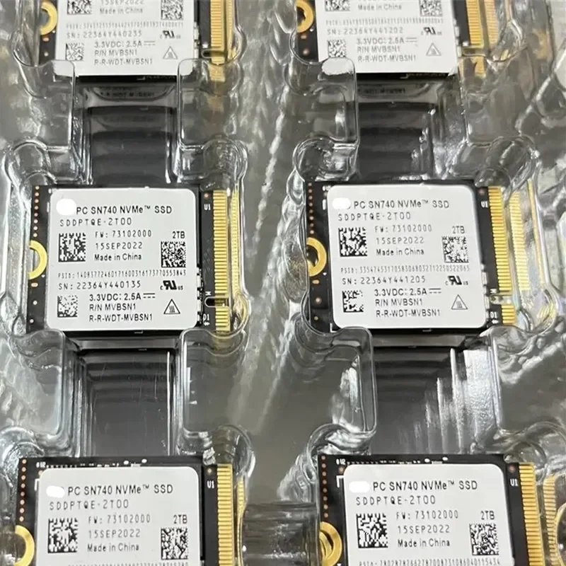 WD SSD SN740 2T 1T 512G 256G M.2 2230 NVME SSD 게임 콘솔 솔리드 스테이트 드라이브 용 원본