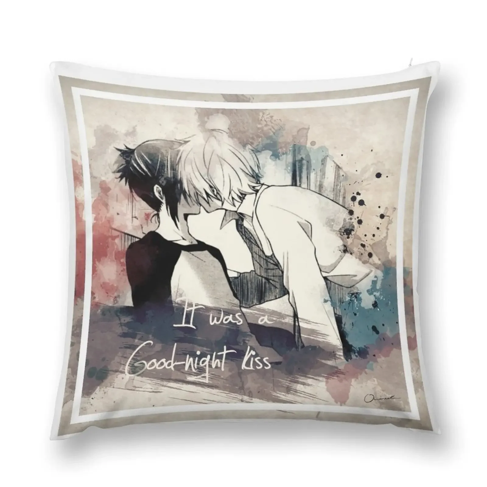 

It Was A Goodnight Kiss Throw Pillow Cushions Home Decor Ornamental Pillow Sofa Cushion Cover Custom Cushion pillow