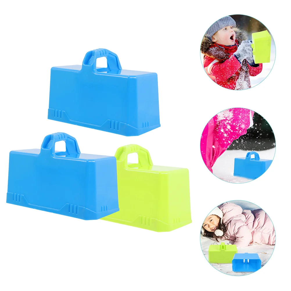 3 Pcs Portable Snow Blocks Molds Toys Building for Kids Child Children Children’s