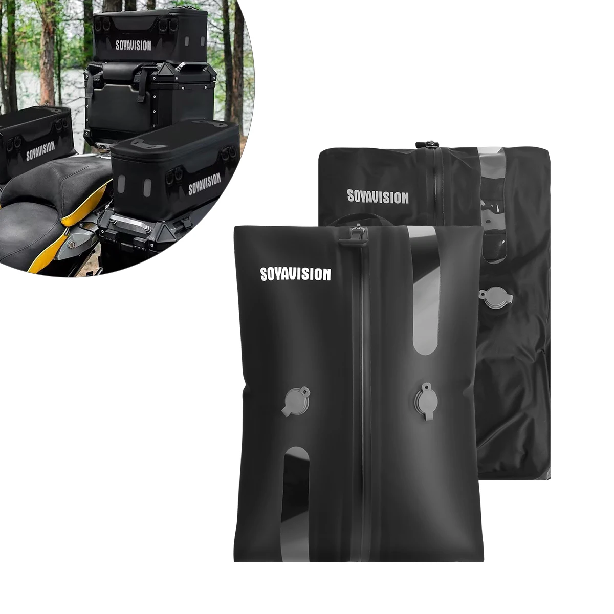 

Bicycle Motorcycle Vacuum Compression Storage Bag Side Case Inner Bag For BMW GIVI Yamaha Honda Kawasaki KTM Harley Travel Bag