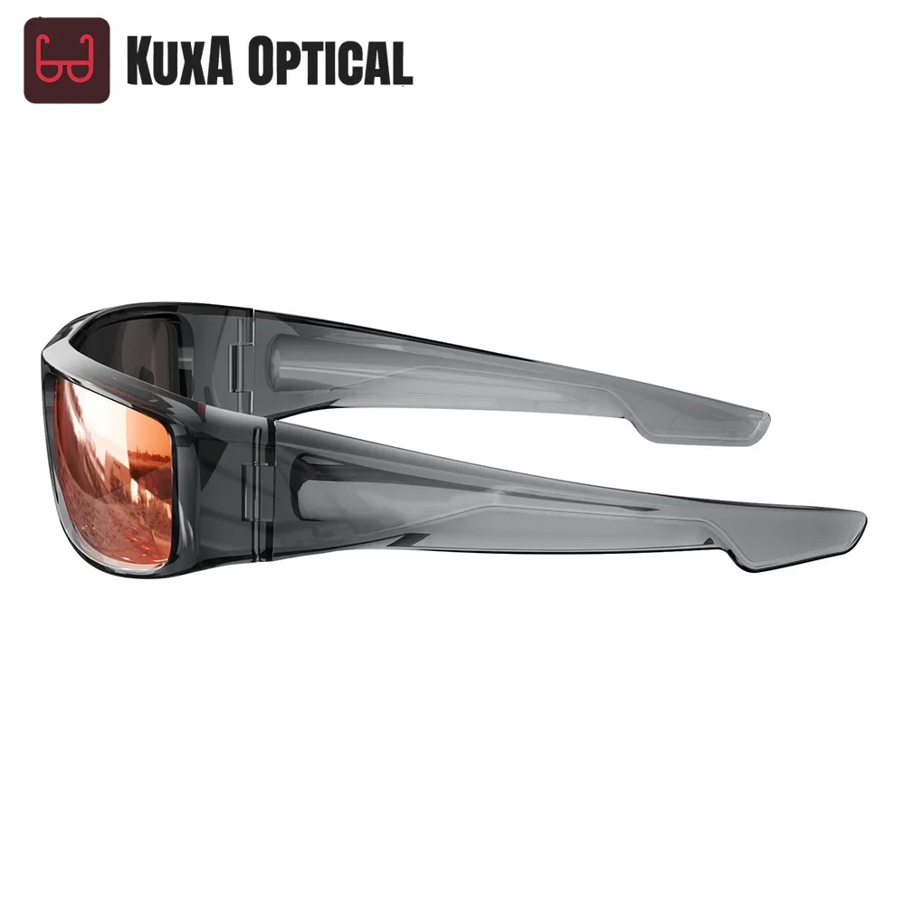 Okulary sportowe rowerowe KUXA z powłoką antyodblaskową, polaryzacją i soczewkami korekcyjnymi dla mężczyzn, oprawki TR90, okulary przeciwsłoneczne.