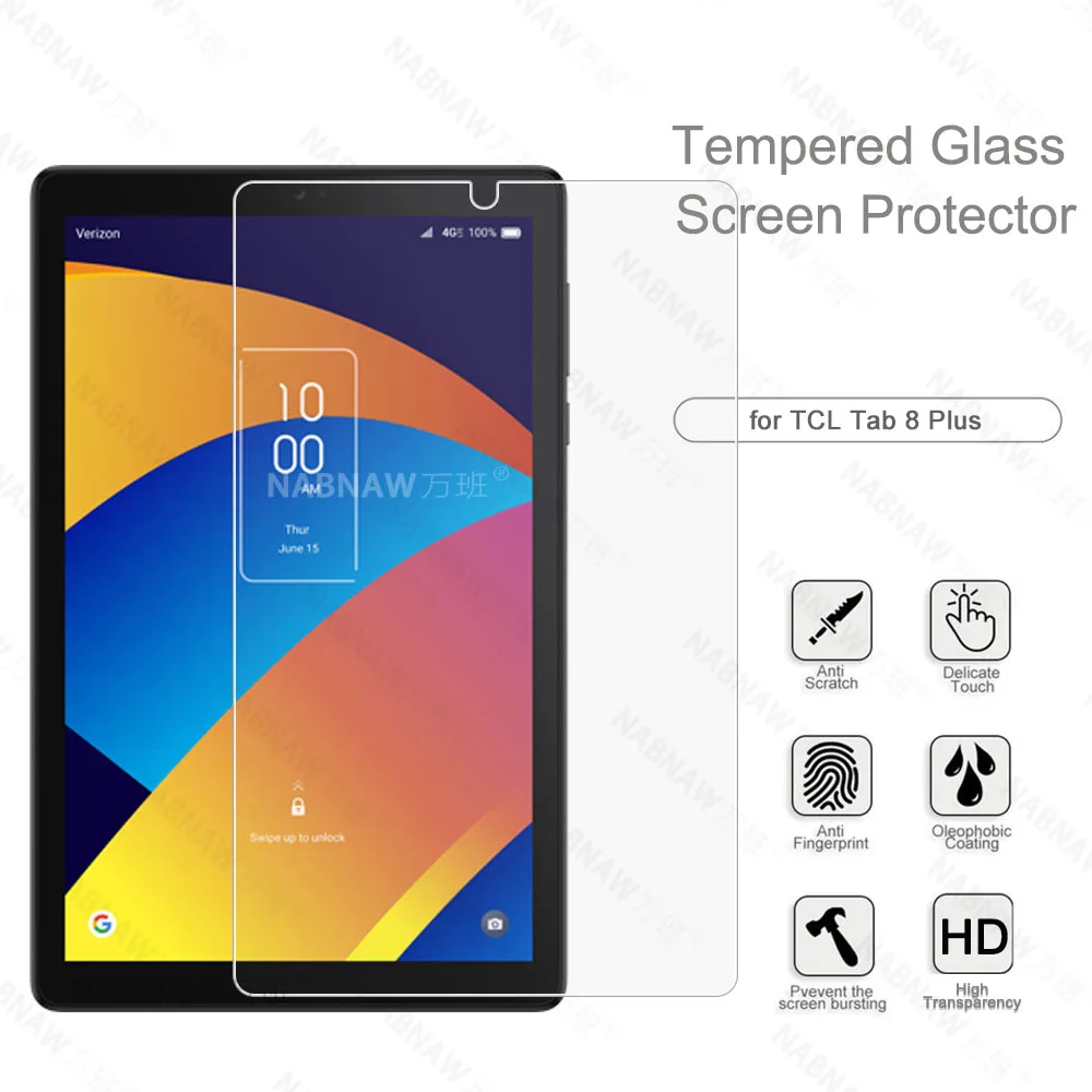 No Defects HD Scratch Proof Screen Protector Tempered Glass For TCL Tab 8 Plus Tab 8 SE 8.0-inch Protective Film