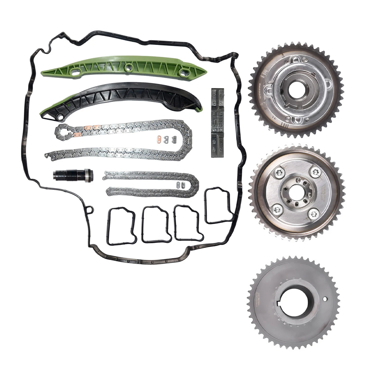 AP02 Timing Chain Kit + Camshaft VVT Gears for Mercedes-Benz W204 W212 C204 R172 M271 C 200 C250 C180 CGI 1.8L