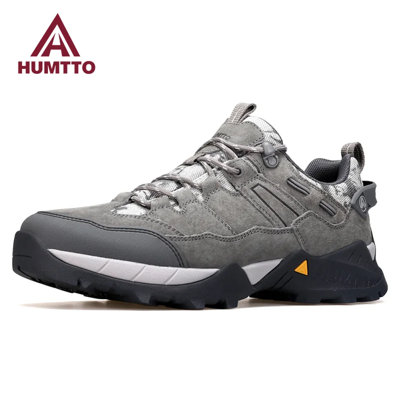 

HUMTTO Leather Casual Men's Sports Shoes Luxury Designer Shoes for Men Breathable Fashion Sneakers Outdoor Black Man Trainers