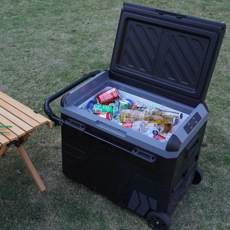 Big Capacity Cooler 12V AC DC Dual Use Freezer Electric Compressor Fridge Portable Camping Car Refrigerator