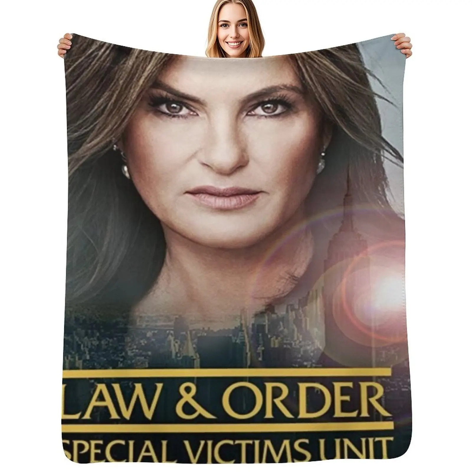 Law & Order SVU Throw Blanket All Season Lightweight Soft Blanket for Bed