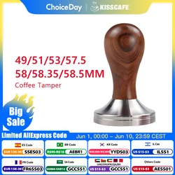 Coffee Tamper 51mm 53mm 58.5mm For Delonghi Breville Portafilter Stainless Steel Espresso Macker Accessories Barista Tool Goods