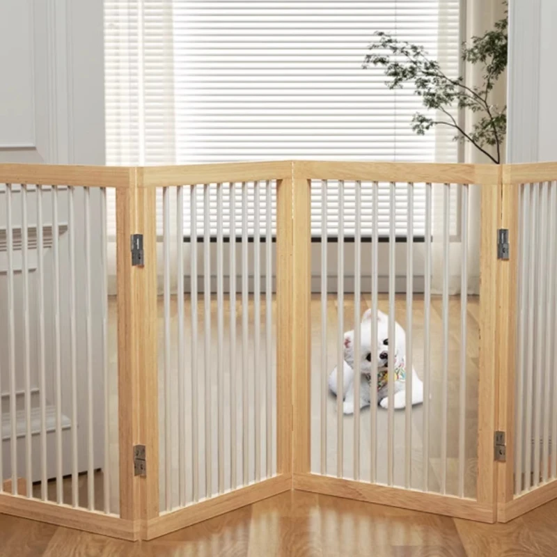 

Wooden Fence Equipment Dog Fence Extendable Modular Dog Fence Outdoor Large Retractable Grating Rejas Para Mascotas Dog Supplies