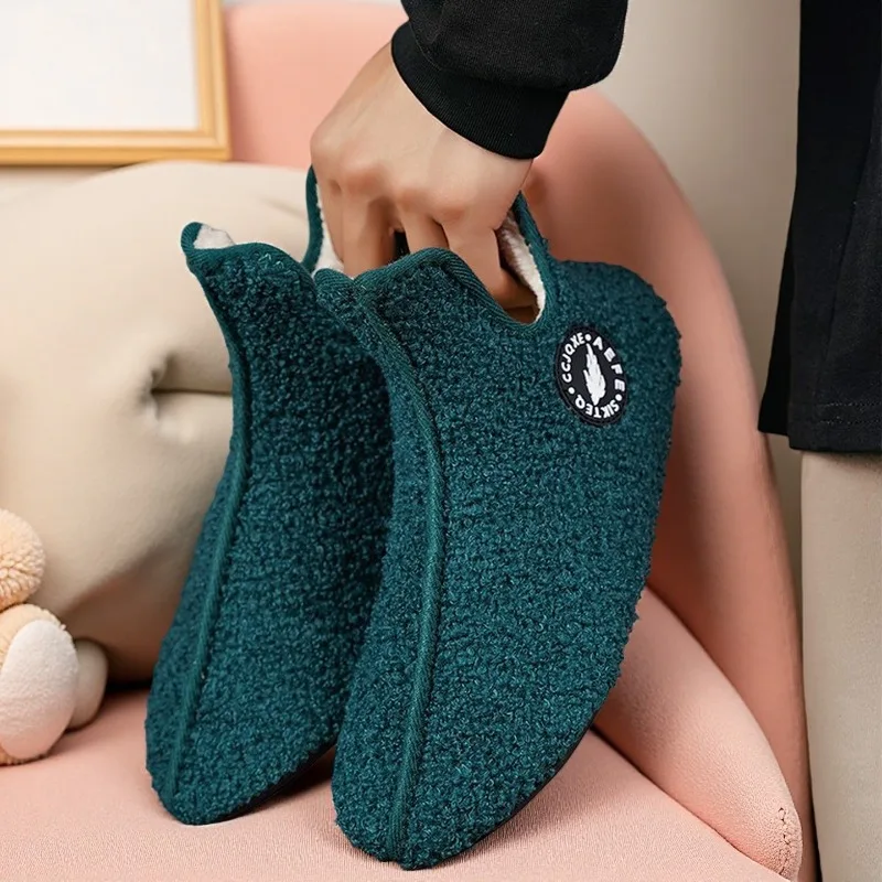 

MAEDEF Men Cotton Slippers Couples Shoes Men's Boots Sports Soft Plush Warm Women's Shoes Thin Bottom Unisex Home Cotton Shoes