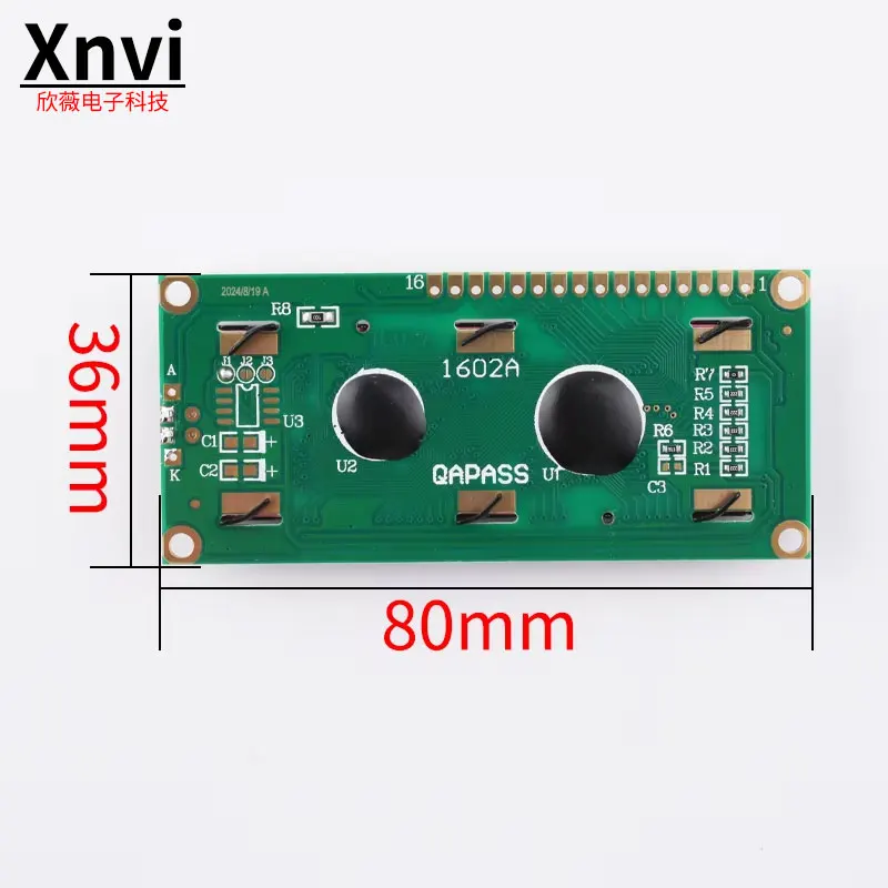 LCD1602 1602A LCD Module Blauw/Geel Groen Scherm 16x2 Karakter LCD Display PCF8574T PCF8574 IIC I2C Interface 5 V/voor arduino