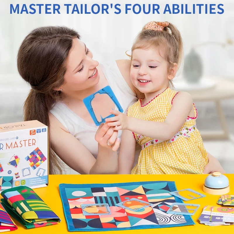 Tailor Master Battle Game Kinderspeelgoed Kleurvorm Matching Logisch denken Bordspellen Interactief Montessori Educatief speelgoed