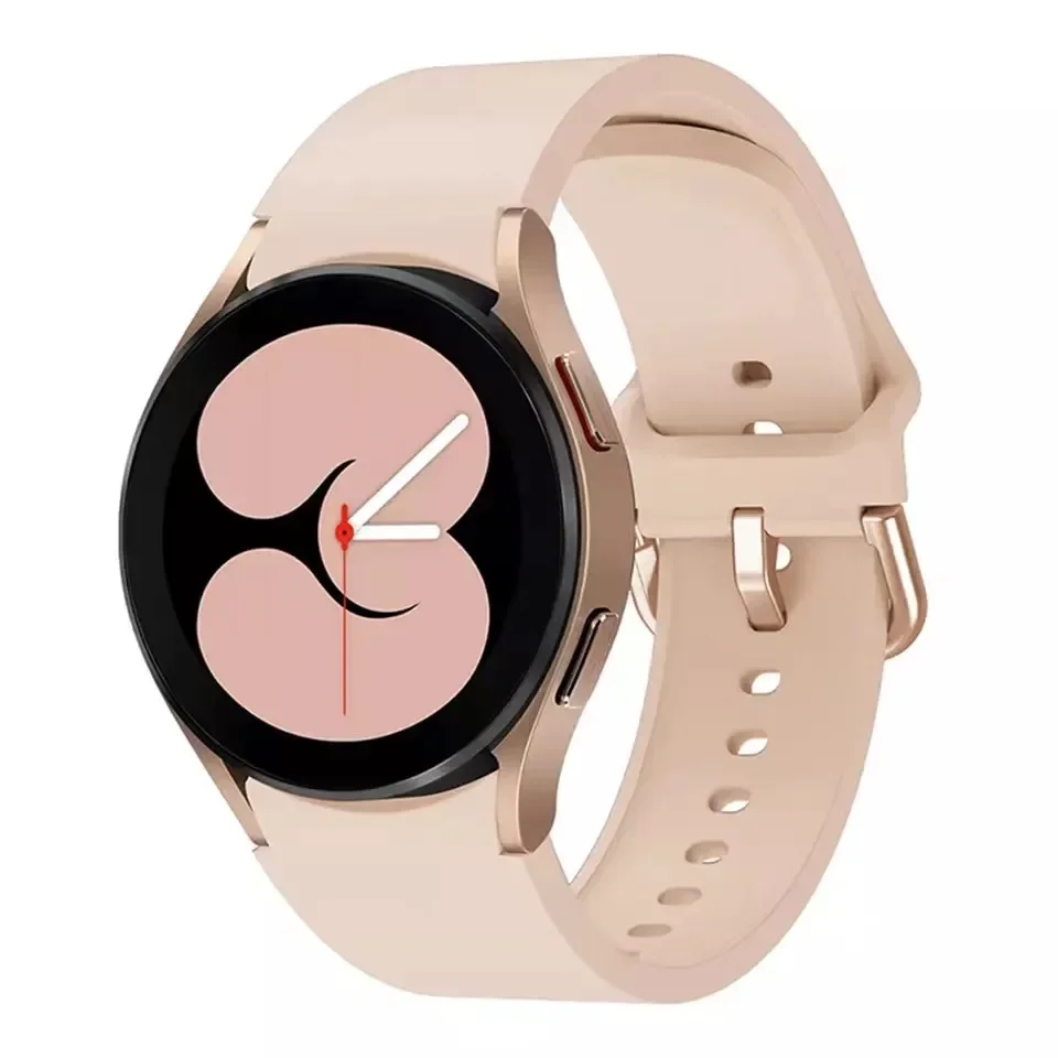 Color Buckle Silicone Strap for Samsung Galaxy Watch 7/6/5/4 40mm 44mm Bracelet for Galaxy 4 6 Classic 47mm 46mm 5 Pro 45mm Belt