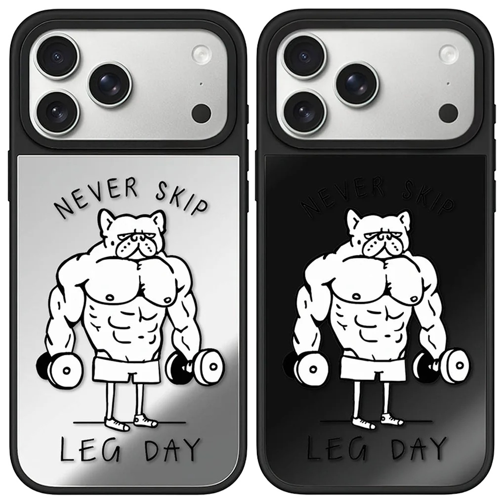 

Never Skip Mirror Surface Magnetic Case: Compatible with IPhone 17 16 15 14 13 12 Pro Max 17 Air