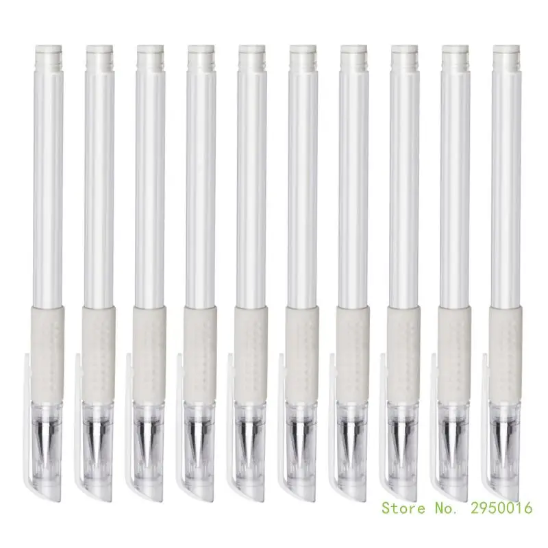 10pcs Skin Marker Pen White Marker Pen Skin Marker Positioning Pen Eyebrow Tool Surgical Skin Marker for Beauty Salons