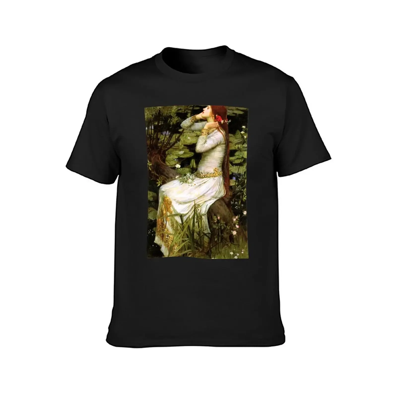 Ophelia 1894 - John William Waterhouse T-Shirt summer top graphics summer clothes mens clothes