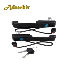 1 set for Volkswagen PASSAT B3 external front door handle with key lock 357837205A 357837205AS 357837206A 357837206AS
