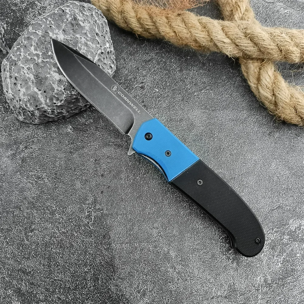 CR 6884 Gnitor Assisted Flipper Pocket Folding Knife Drop Point Blade High Quality G10 Handles Tacticals Outdoor Hunting Knives