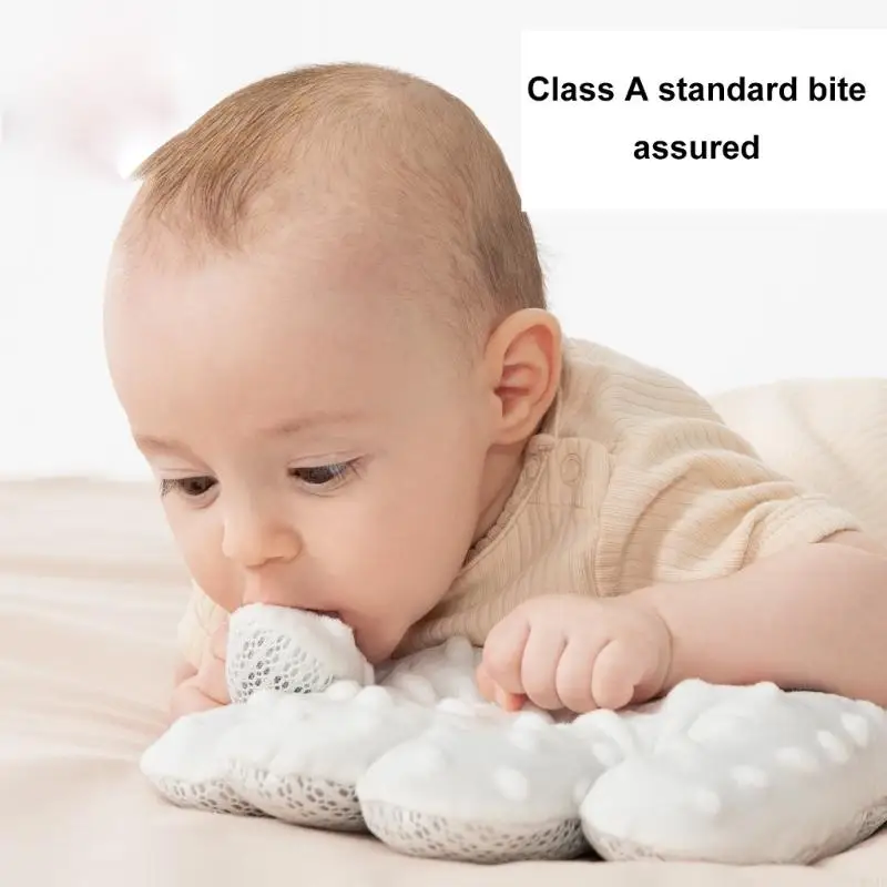 

W3JF Lovely Baby Exhaust Pillow Hand Soothing Anxieties Pattable Appease Toy with Remote Prevent Abdominal Flatulence